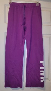 VICTORIA'S SECRET Size XS PINK FLEECE HERITAGE LOUNGE SWEATPANTS JOGGER NWT - Picture 1 of 5