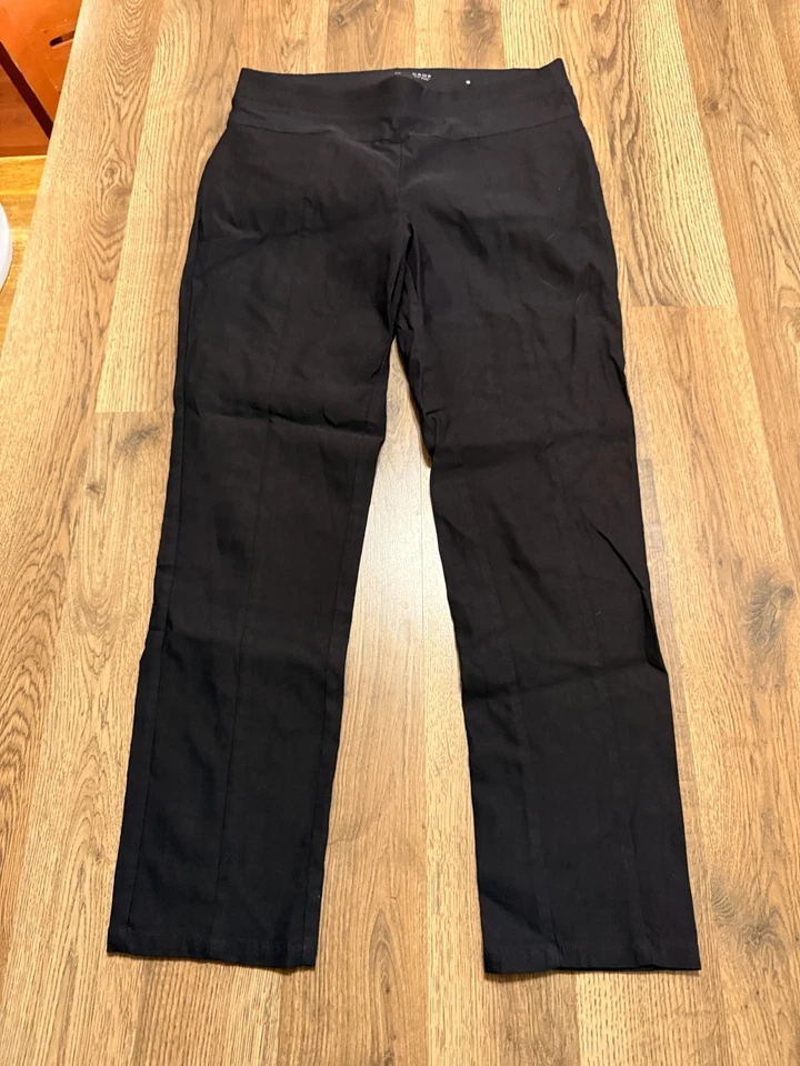 Simply Vera Vera Wang Pants, Women's Medium, Black, Leggings Crop Mid Rise Foto 1 de 4