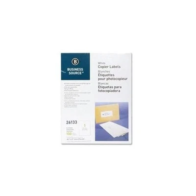 Business Source Copier Full Sheet Label - 8.50" Width X 11" Length - 100 / Pack - Image 1 of 4