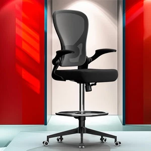 Ergonomic Drafting Chair Tall Office Chair for Standing Desk - Tall Adjustabl... - Picture 1 of 7