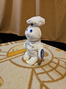 1999 Pillsbury Approx 8" Giggling Mini Beanie Dough Boy Plush Works With Tag - Picture 1 of 12