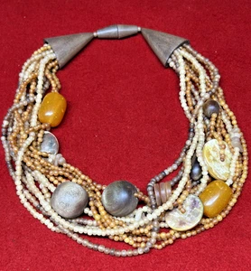 Multistrand Beaded Necklace 19” - Picture 1 of 8