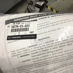 2017-2021 Mazda CX-5 Front Mud Flaps Splash Guards Pair (2) OEM NEW KB7W-V3-450 - Picture 1 of 3