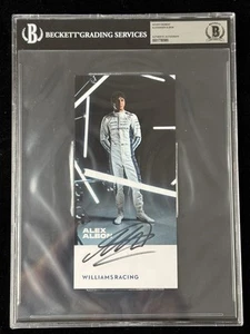 ALEX ALBON FIRMADO 5x7 PUBLICIDAD POSTAL BAJO LOSA AUTÓGRAFO CERTIFICADO DE AUTENTICIDAD BECKETT - Imagen 1 de 4