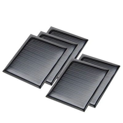 5er Pack 5V 60mA Poly Mini Solarzelle Panel Modul Zum Selbermachen für Licht Spielzeug Ladegerät - Bild 1 von 4