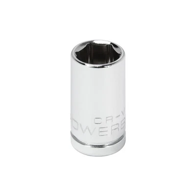 Powerbuilt 1/4 Inch Drive x 11/32 Inch 6 Point Shallow Socket - 648276 - Image 1 of 4