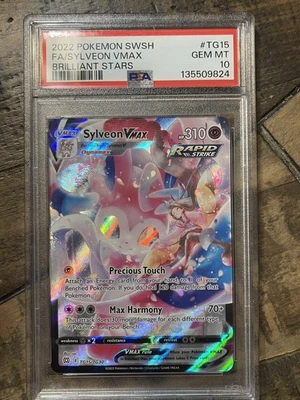 Sylveon VMAX TG15/TG30 Swsh09: Brilliant Stars Trainer Gallery Holo PSA 10 Foto 1 de 2
