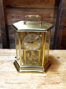 Hermle Quarz Glockenspiel Drehpendel Tisch Manteluhr Made In Germany Lesen - Bild 1 von 15