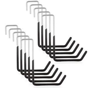 10 Pack Rafter Hanger Hooks, Heavy Duty Vinyl Coated Large S Hooks for Hangin... - Picture 1 of 8