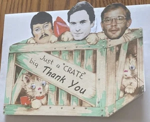 Ed Kemper Ted Bundy Jeff Dahmer Novelty Thank You Greeting Card - Picture 1 of 1