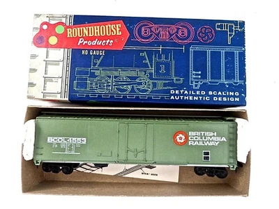 HO Roundhouse 1265 Built 50' British Columbia Railway 50' Boxcar C1970's Boxed - Image 1 of 4