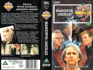 Doctor Who: MAWDRYN UNDEAD VHS Cover Signed by MARK STRICKSON + 1 - Picture 1 of 1