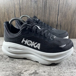 Scarpe da corsa Hoka One Bondi 9 donna misura 8,5 D larghe nero/bianco - Foto 1 di 10