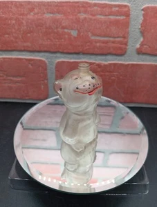 Botella de perfume de vidrio con figura vintage Art Deco Bonzo the Dog Potter & Moore - Imagen 1 de 9
