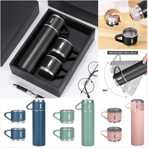 4 Color Stainless Steel Vacuum Flasks Thermos Coffee Travel Mugs 3 Cup Outdoors - Picture 1 of 28
