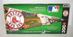 Boston Red Sox Baseball 300 Piece Pennant Shaped Puzzle MLB NIB Sealed - Picture 1 of 3