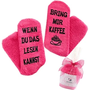 Kaffee Socken, Geschenk für Frauen, wenn Du das lesen kannst, bring mir Kaffee  - Bild 1 von 8