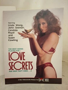 "LOVE SECRETS" *LINDA WONG* '83 XVCX VIDEO 8.5" x 11"x 2 PAGES - Picture 1 of 4
