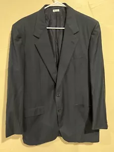 Vtg Brioni Navy Pin Striped Blazer. Men’s Sport Coat. Size 42/52 L. Italy - Picture 1 of 17