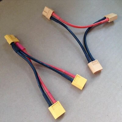 XT60 Female Male Plug Series parallel Battery Pack Connector Adapter Cable Lipo - Image 1 of 4
