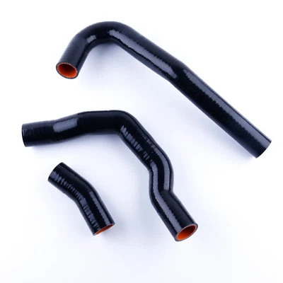 Mangueras de silicona negras para Nissan Silvia 180SX 200SX S13 CA18DE/CA18DET 89-94 Foto 1 de 4
