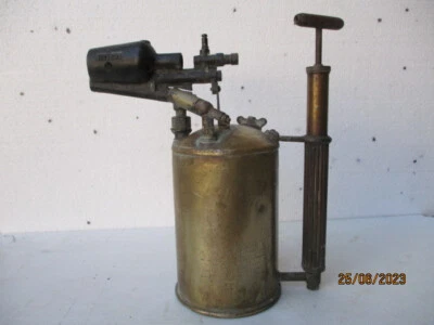 GROSSE lampe à souder en laiton  fabrication Suédoise ....? - Photo 1/4