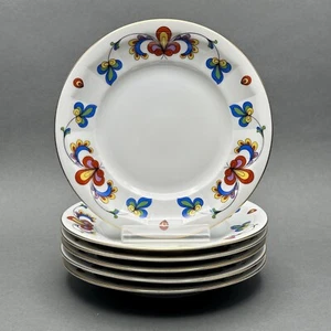 Vintage Porsgrund Porselænsfabrik “Farmer's Rose” Porcelain Dessert Plates - Picture 1 of 9