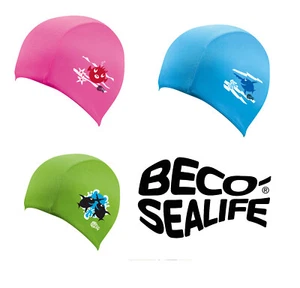 Beco 7703 Textil Badekappe Sealife Schwimmhaube Kinderbadekappe Kinderhaube  - Bild 1 von 4