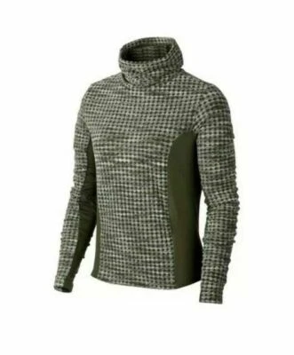 Nike Mujer Manga Larga Top Camisa Pro Hiper Cálida Verde Talla Pequeña S Nueva Foto 1 de 4