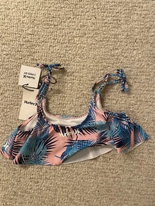Hurley Girls Pink 2PC Pool Bikini Top Swimsuit S BHFO 3095 - Picture 1 of 4