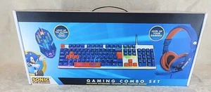 Sonic Hedgehog Tastatur Headset Maus Gaming blau rot Mikrofon neu offene Box - Bild 1 von 12