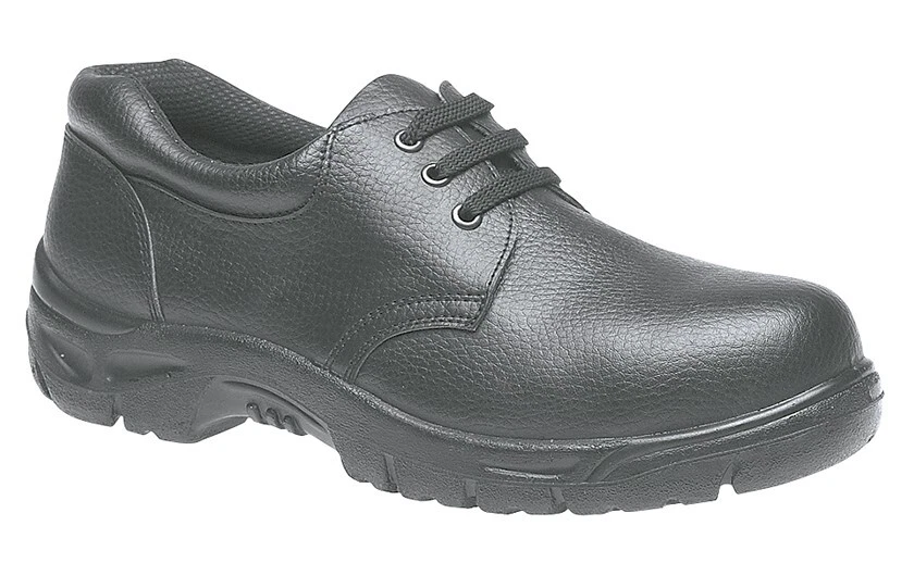 GRAFTERS Men's M530 Genuine Leather Safety Toe Cap Work Shoes Anti Shock Slip Resistant