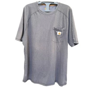 Carhartt Shirt Mens XL Relaxed Fit Gray Force Pocket Logo Casual Work Utility - Picture 1 of 8