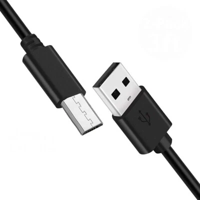 2x Micro USB Extra Long Plug Cable for Samsung Galaxy S4 S3 S2 i9500 i9300 Note - Image 1 of 4