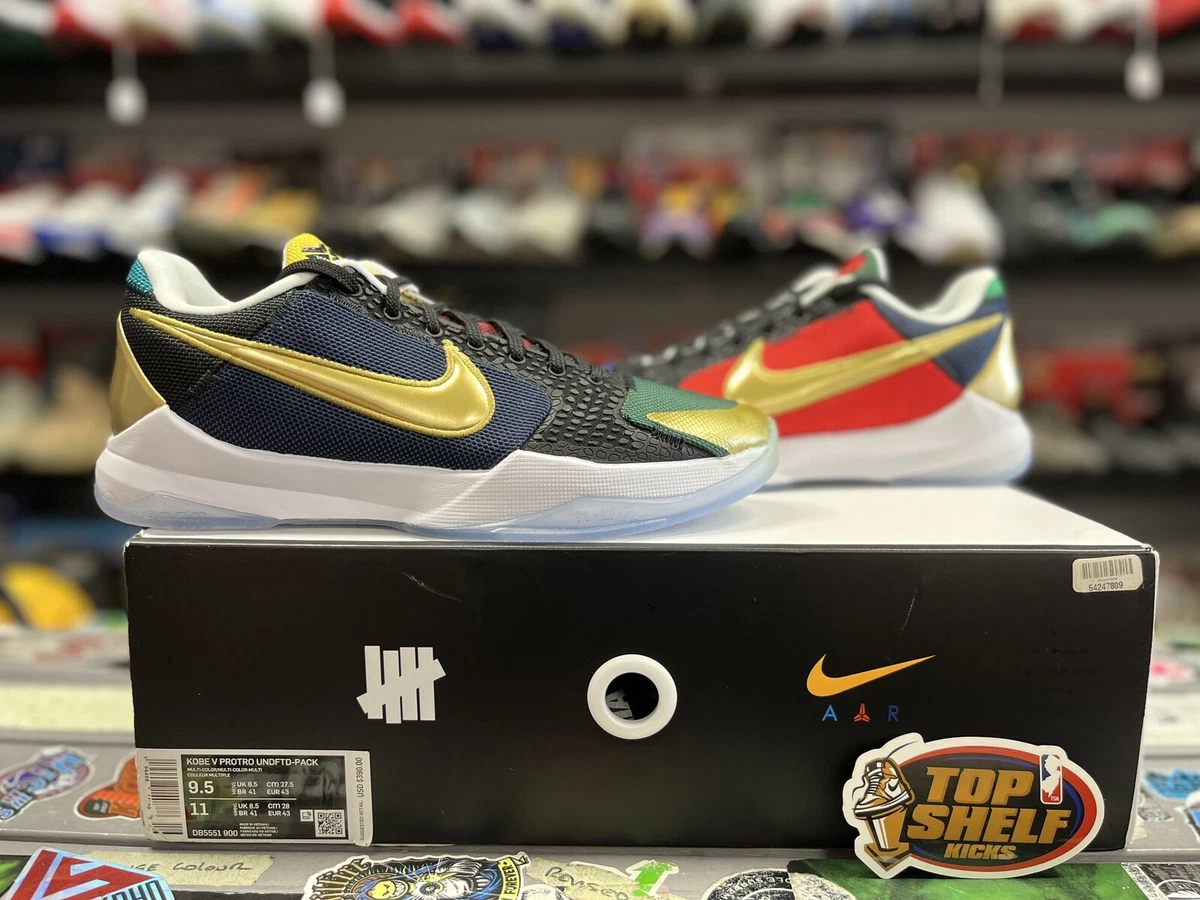 Preços baixos em Nike Undefeated x Zoom Kobe 5 Protro What If Pack