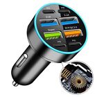 Smart and Stylish Car Charger with Digital LED Display and 4 USB Ports