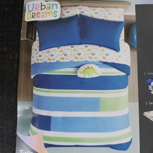 Urban Dreams Twin Six Piece Bedding Ensemble Dinosaurs New $120 - Picture 1 of 7