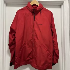 Structure Jacket Men's Medium Full Zip Nylon Windbreaker With In Collar Hood - Picture 1 of 12