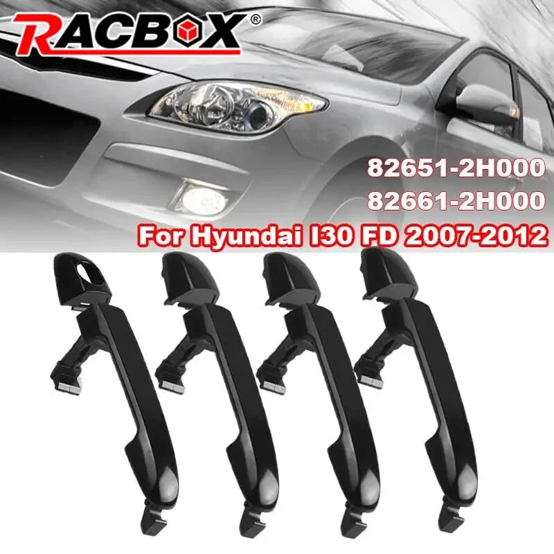 Manija de puerta negra exterior de coche 82651-2H000 para Hyundai I30 FD 2007-2012 Foto 1 de 4