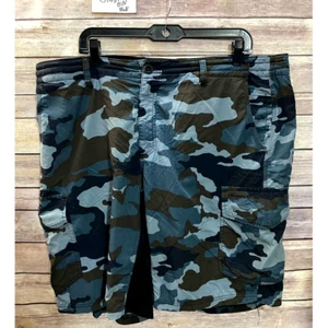 ONEILL Mens 31 Shorts TRVLR Stretch Nylon Tan CAMO Outdoor Hiking - Picture 1 of 8
