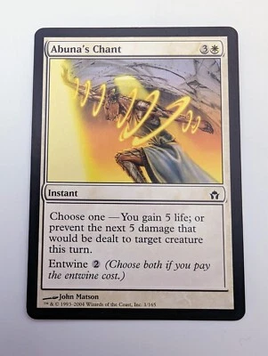 Magic the Gathering ABUNA'S CHANT Fifth Dawn  MTG - Image 1 of 2