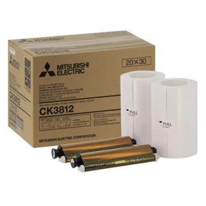 Mitsubishi CK3812 8x12" Dye Sub Media Kit for CP-3800DW – 220 Prints - Picture 1 of 2