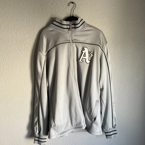 Majestic Athletic Authentic Collection Oakland A’s Zip Up Sweater XXL Cover
