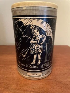 Vintage Commemorative Morton Salt Container “When it Rains it Pours” 1914 - Picture 1 of 5
