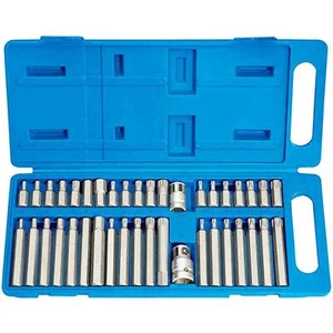 Juego de brocas de enchufe Dapetz®40 piezas Torx estrella hexagonal spline herramienta de reparación de automóviles 1/2 3/8 - Imagen 1 de 8