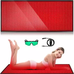 71"x 31" 1280 LEDs Rot Infrarot Lichttherapie Matte Körperdecke Ganzkörper Pad - Bild 1 von 6