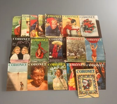 Vintage Coronet Magazine 1958-1959 Random Lot of 24 Art Photography Articles Foto 1 de 4