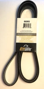 Driveworks 860K6 Automotive V-Ribbed Belt for Ford Escape (2009-2012); for Mazda - Picture 1 of 4