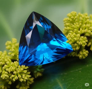 Tanzanite Marvelous Natural Certified Gemstone Ring Size 5.85 Ct Trillion Shape - Picture 1 of 3