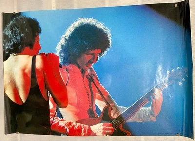 Queen Freddie Mercury x Brian May Poster Vintage Japan 35 x 24 inch - Image 1 of 2